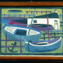 Lojze Spacal <br>Ribarski zaliv, 1951. <br>litografija, prikaz: 39,5 h 29,5 cm <br>l.: 28/30 Ribiško zatinje; des.: L. Spacal 1951